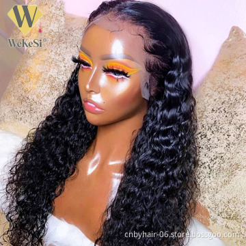 Kinky Curly Wig Human Hair Lace Front Natural Lace, Cuticle Aligned Virgin Hair Wigs, 4X4 5X5 HD Transparent Lace Closure Wigs